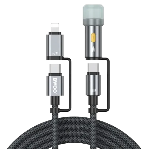  BWOO BO-X307 60W 1.2M 4-in-1 Type C Cable 