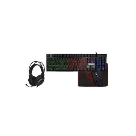  Jedel CP-09 4IN1 Mouse Keyboard Mousepad & Headset Gaming Combo 