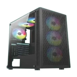  PC Power Dark Flow Mesh Elite Mid Tower ATX Gaming Case 