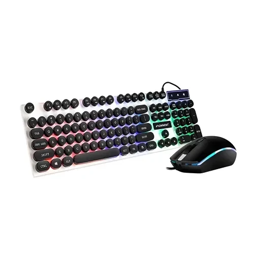  FOREV FV-Q90 Wired Glow Gaming Keyboard & Mouse Set 