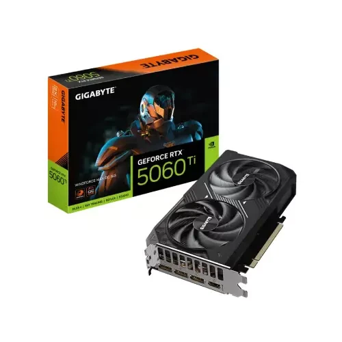  Gigabyte GeForce RTX 5060 Ti WINDFORCE MAX OC 16G Graphics Card 