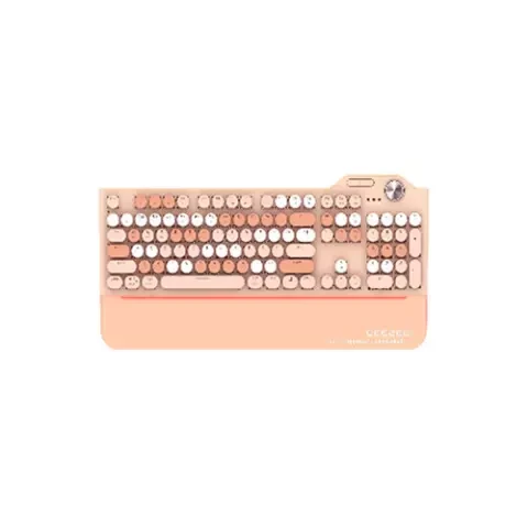  Mofii Geezer G7 Mixed Tri-Mode Mechanical Gaming Keyboard - (Milk Tea) 