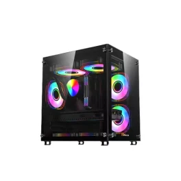  PC POWER ICE CUBE DESKTOP GAMING CASE (BLACK) 