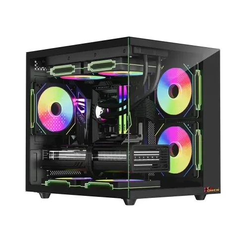  PC POWER ICE CUBE MINI V2 Casing With 5 FANS and 650W PSU 