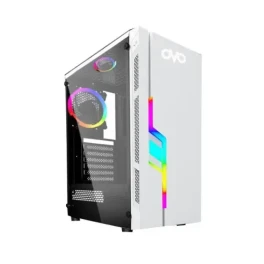 OVO JX188-7W Mid Tower RGB Gaming Case 