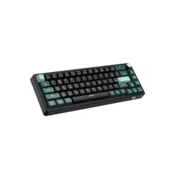 PC Power K68 TRI-MODE RGB Mechanical Keyboard (Keycap Black, Green, Cyan) Red Switch
