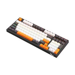PC Power K98 RGB Hot Swappable Mechanical Keyboard (Black & Grey Orange)