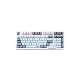  PC POWER K98 RGB Mechanical wired Gaming Keyboard - White Grey 