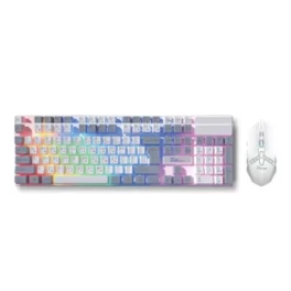  PC Power KM02W Wired Keyboard & Mouse Gaming Combo 
