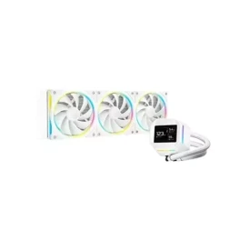  Deepcool LM360 ARGB 360mm Liquid Cooler with Mini LCD Screen (White) 