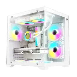 ARS Legend 171 V2 ARGB M-ATX Mid Tower Gaming Casing White 