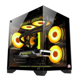  Monarch Mystery Box X5 Desktop Gaming Case Black 