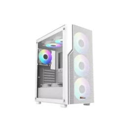 PC Power PG-H450 WH Zero Mesh M-Atx Gaming casing 