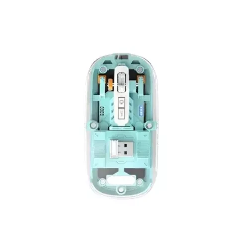  PC Power PGM-P4 Blue Transparent Bluetooth Mouse 
