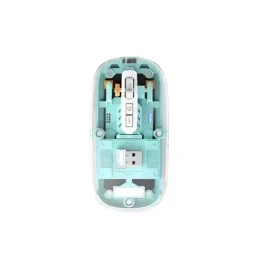  PC Power PGM-P4 Blue Transparent Bluetooth Mouse 