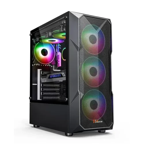  Pc Power PP-GC2301 BK Casing With 4 FANS and 550W PSU 