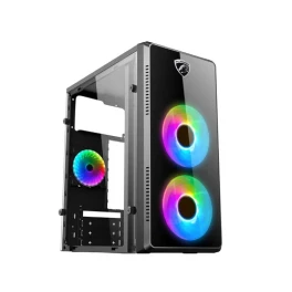  PC POWER PULSE FIRE X2 BK CASING WITH 3 FANS and 200W POWER SUPPLY 