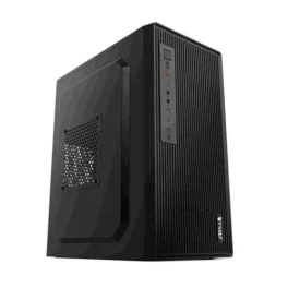 T-Wolf SHADOWCORE OFFICE mATX Mid Tower Casing With 200W PSU Black 