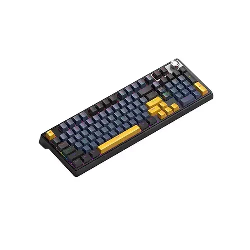  T-WOLF T78 RGB Tri Mode Red Switch Mechanical Gaming Keyboard (Black) 