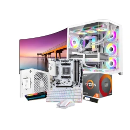 AMD Ryzen 5 5600GT 8GB RAM 256GB Nvme with 27inchi Curved Monitor Gaming PC