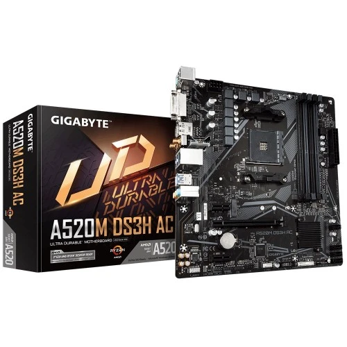  Gigabyte A520M DS3H Ultra Durable Micro-ATX AMD AM4 Motherboard 