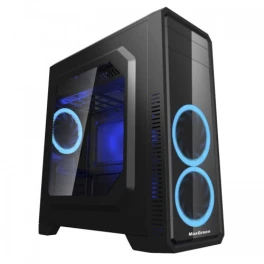  MaxGreen G561-F Blue Window ATX Casing PC Express 