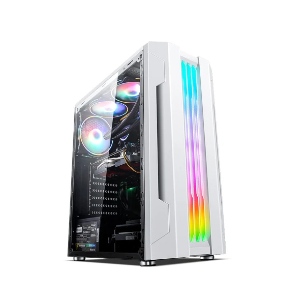  OVO V355-W RGB White Gaming Casing 