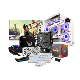 Ryzen 5 5600 with 8 GB GPU Gaming pc with 22 inch 100hz Monitor 