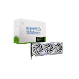  MSI GEFORCE RTX 4070 TI GAMING X TRIO WHITE 12GB GDDR6X GRAPHICS CARD 