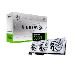 MSI GeForce RTX 5080 16G VENTUS 3X OC WHITE 16GB GDDR7 Graphics Card