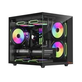 PC POWER ICE CUBE MINI V2 Casing With 5 FANS and 650W PSU