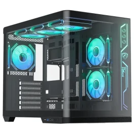  PC Power Iceland Edge BK Casing With 6 FANS and 850W 80+ GOLD PSU 