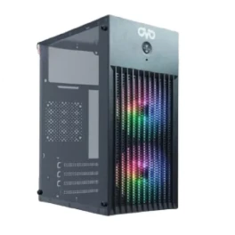 OVO J-618 B Acrylic RGB Mini-Tower mATX Gaming Casing Black
