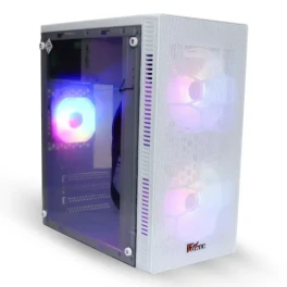  PC Power PP-X2603 WH Web Mesh mAtx Case with Power Supply 