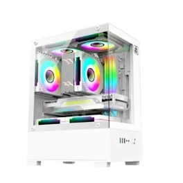  Monarch Ice Cooler X5 ARGB Desktop Gaming Case White 